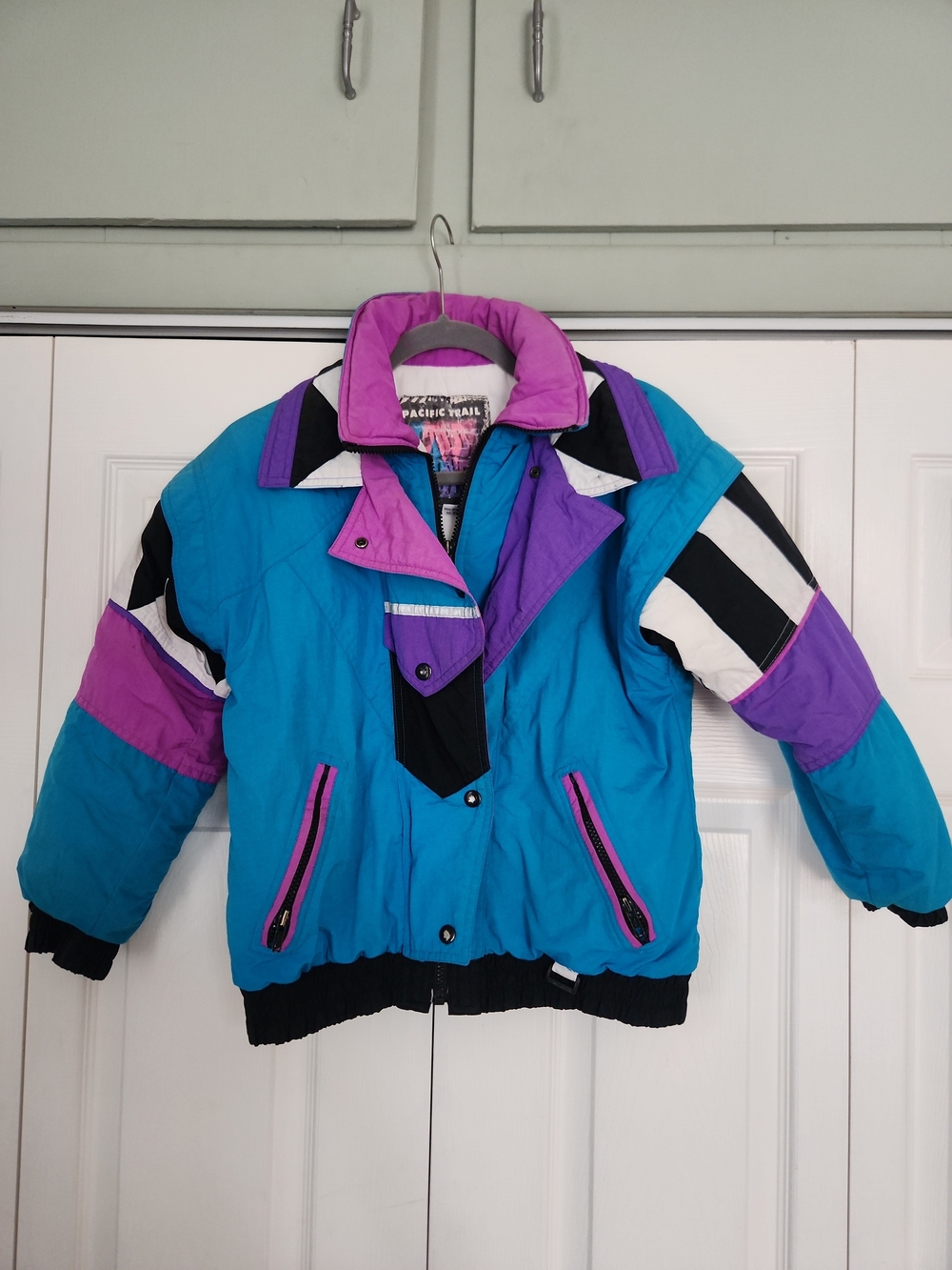 Vintage 80s/90s Pacific Trail Kids Colorblock Puffer Jacket